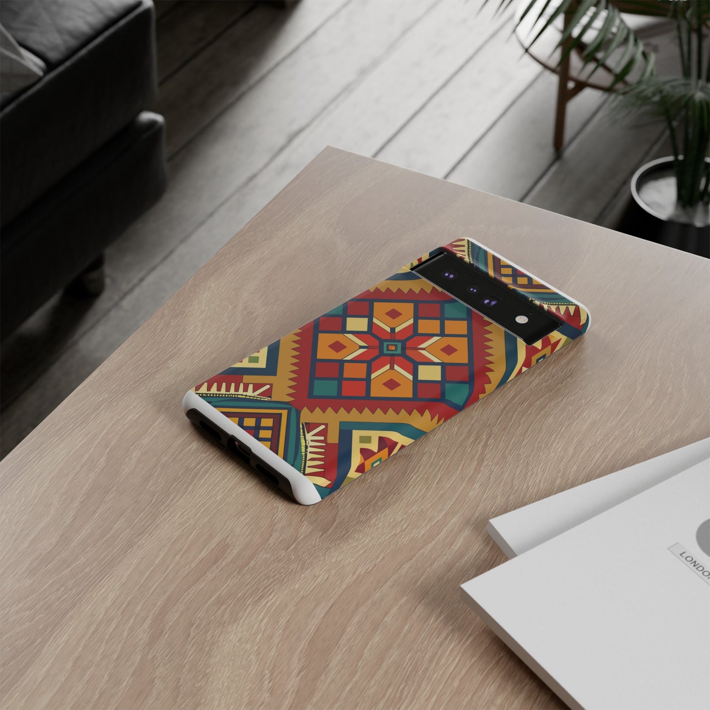 African Print Google Pixel Tough Cases