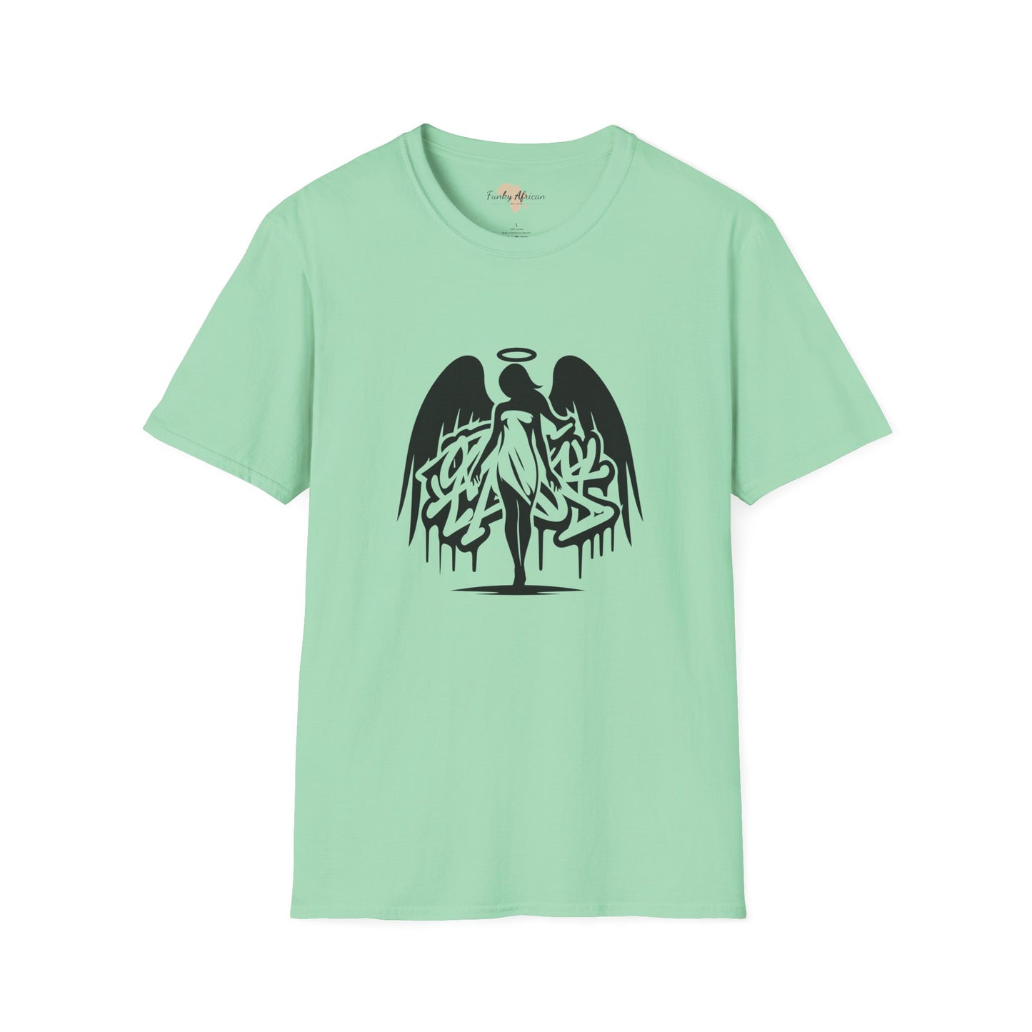 Angel graffiti unisex softstyle tee