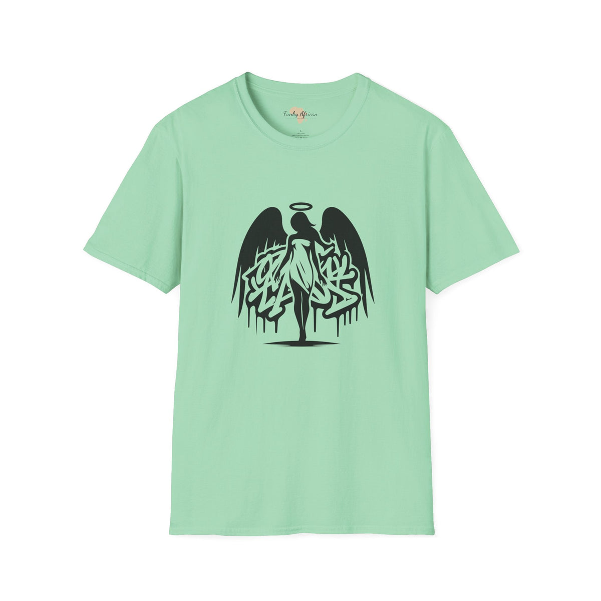 Angel graffiti unisex softstyle tee Funky African