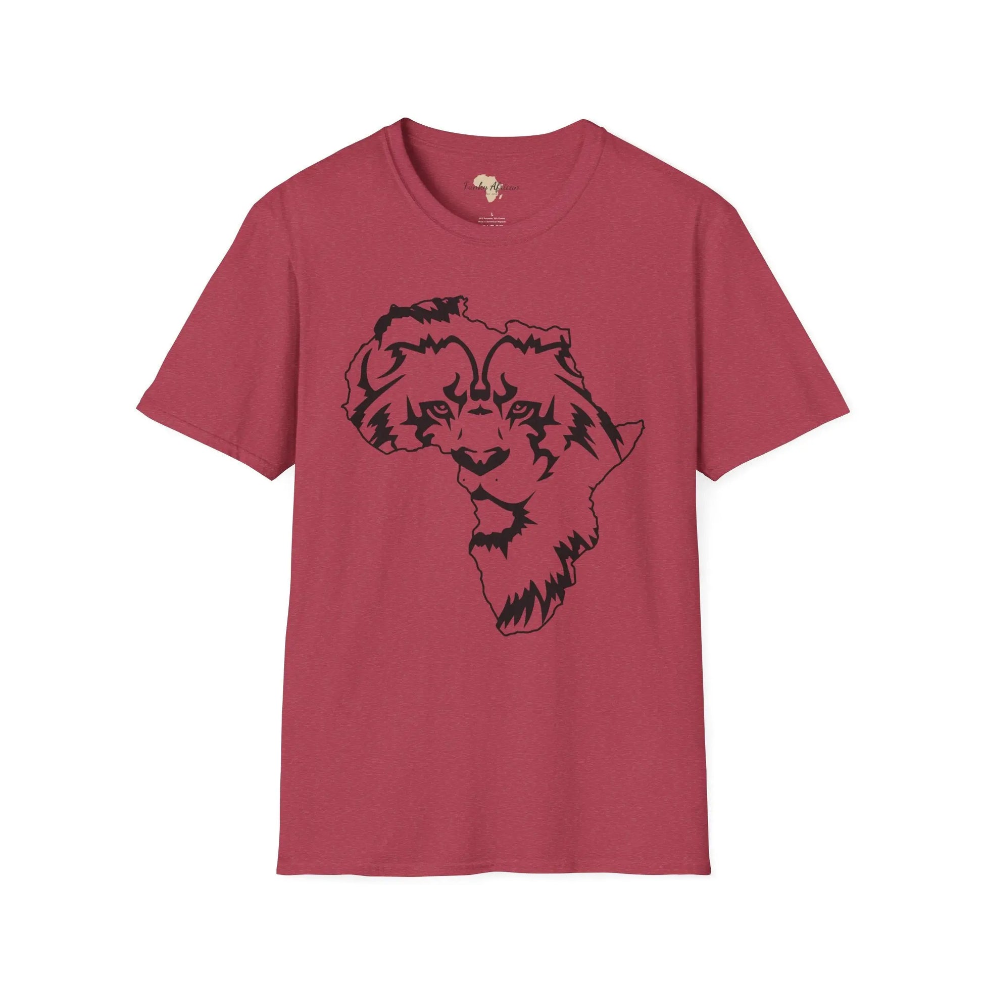 African map graffiti unisex softstyle tee Funky African