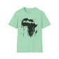 African map graffiti unisex softstyle tee Funky African