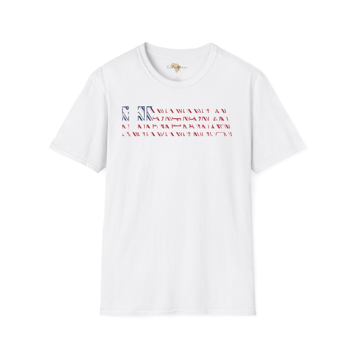 Liberia text unisex softstyle tee Funky African