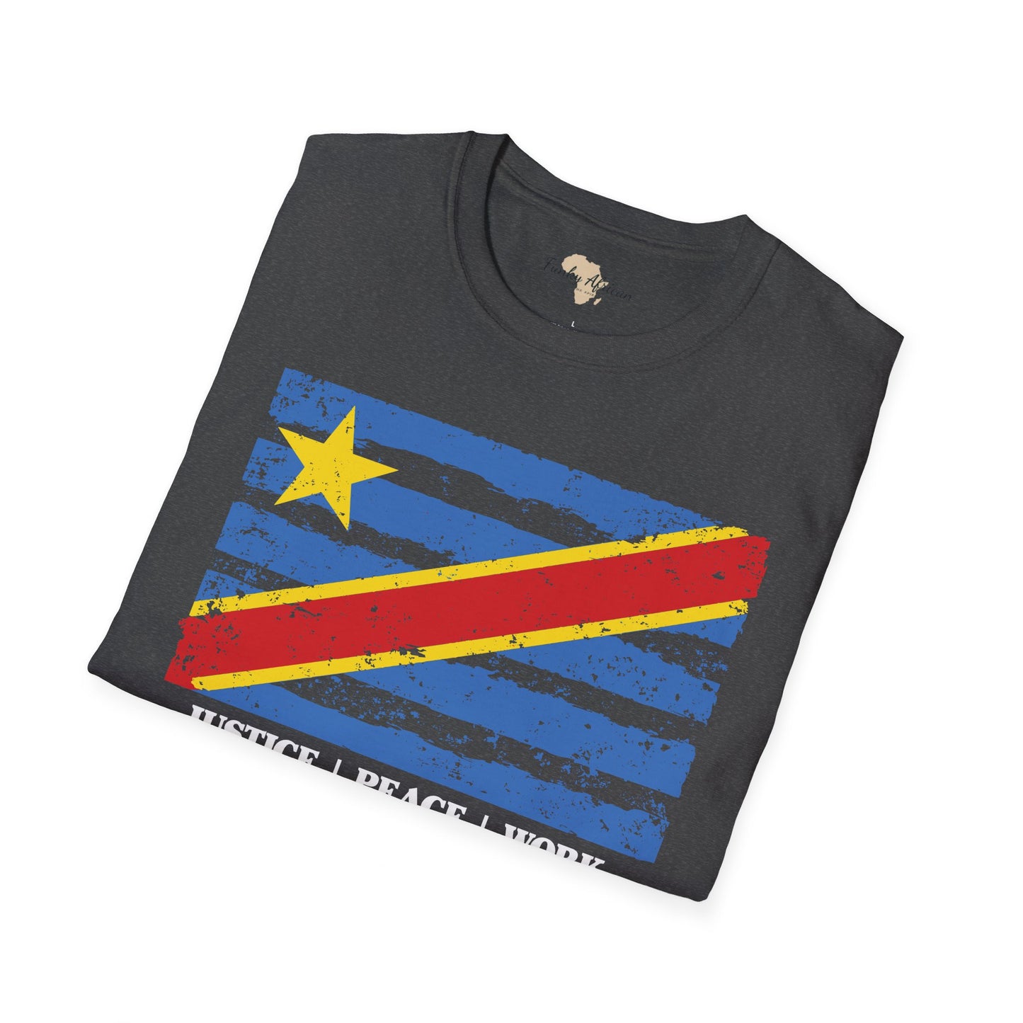 DR Congo strip unisex softstyle tee