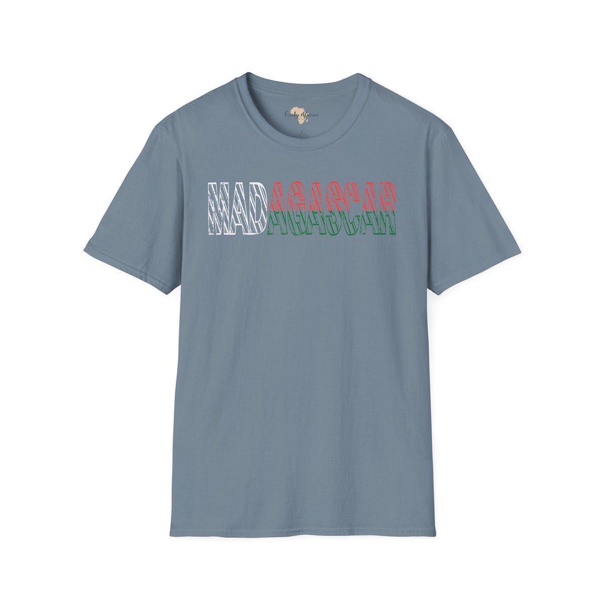 Madagascar text unisex softstyle tee Funky African
