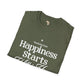 Happiness starts from within unisex softstyle tee Funky African