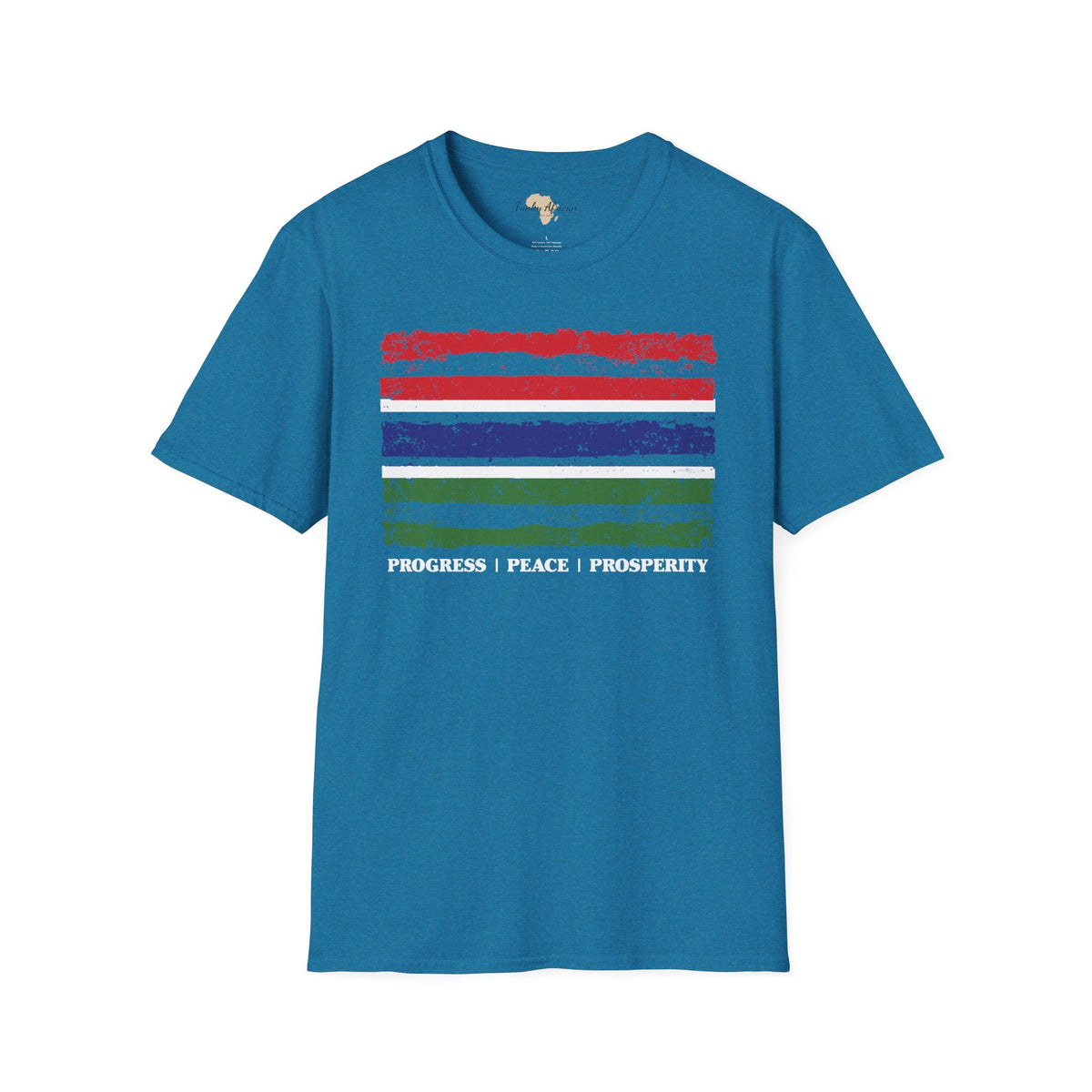 Gambia strip unisex softstyle tee Funky African