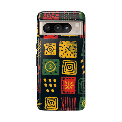 African Print Google Pixel Tough Cases