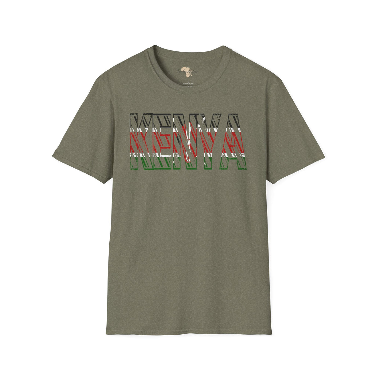 Kenya text unisex softstyle tee Funky African