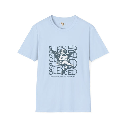 Blessed unisex softstyle tee Funky African