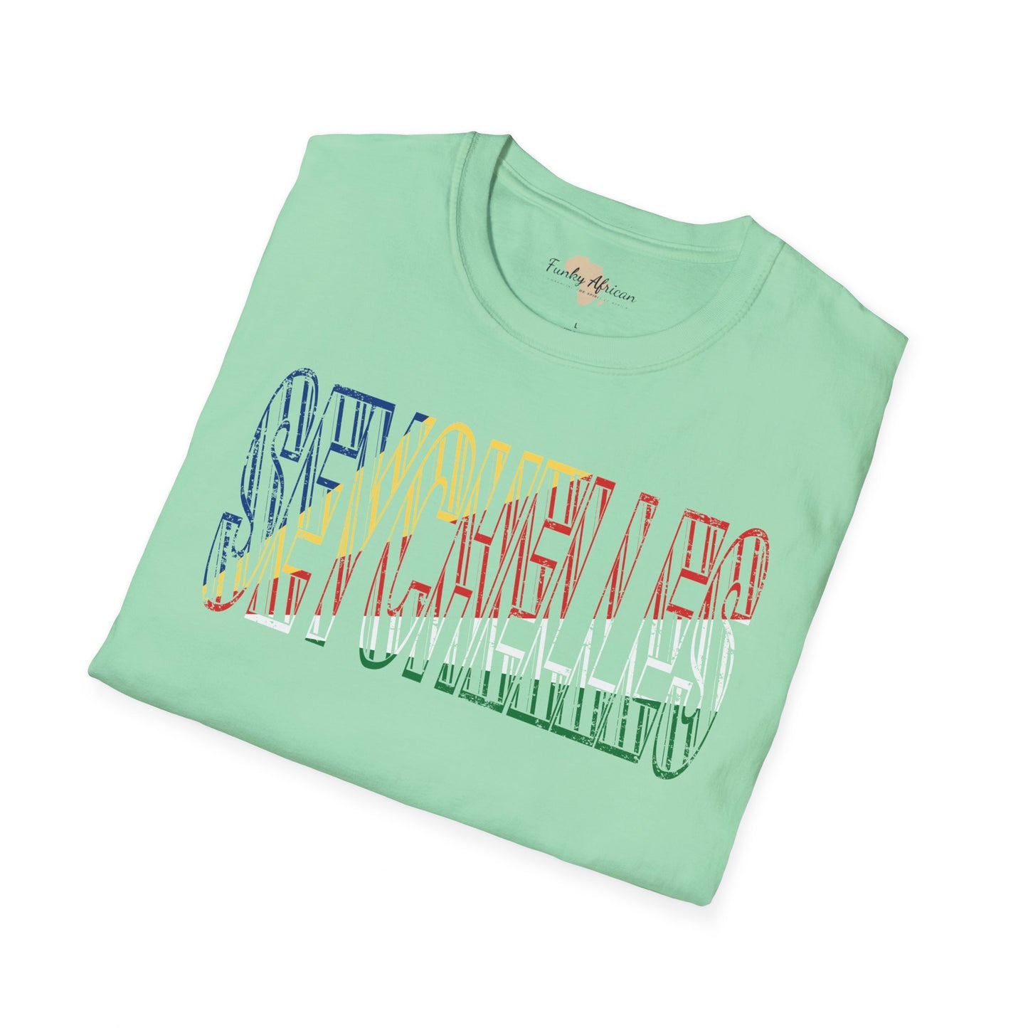 Seychelles text unisex softstyle tee