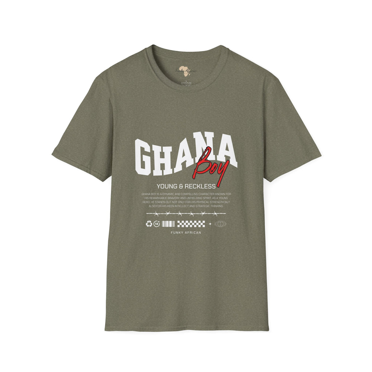 Ghana boy unisex softstyle tee Funky African