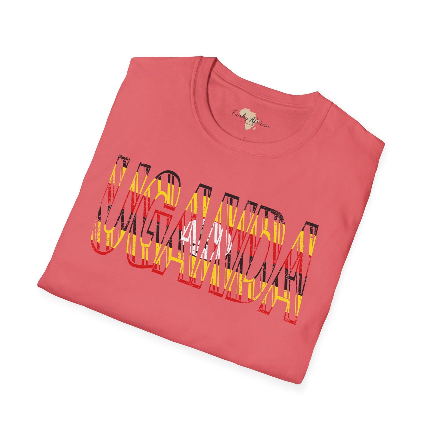 Uganda text unisex softstyle tee