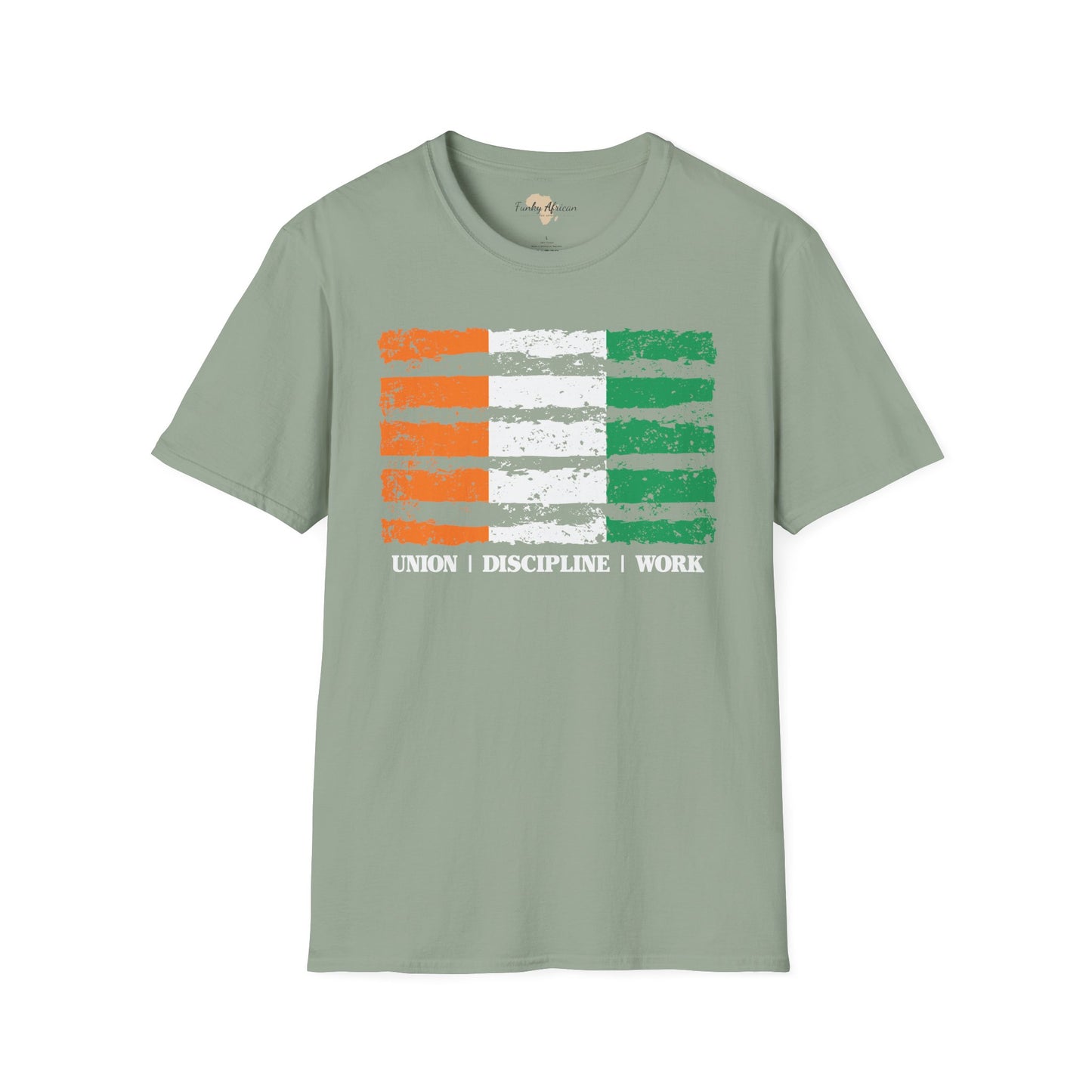 Côte d'Ivoire strip unisex softstyle tee