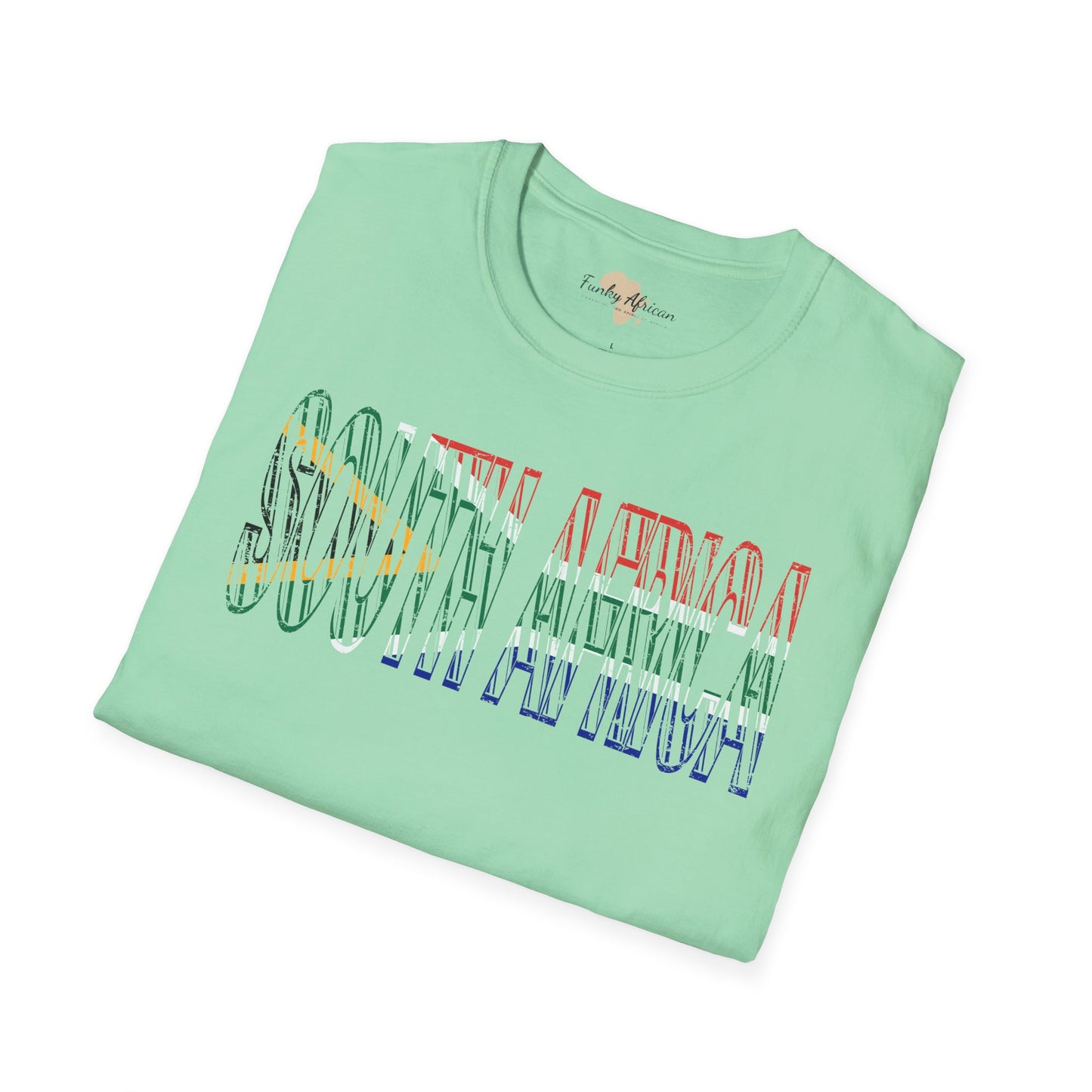 South African text unisex softstyle tee