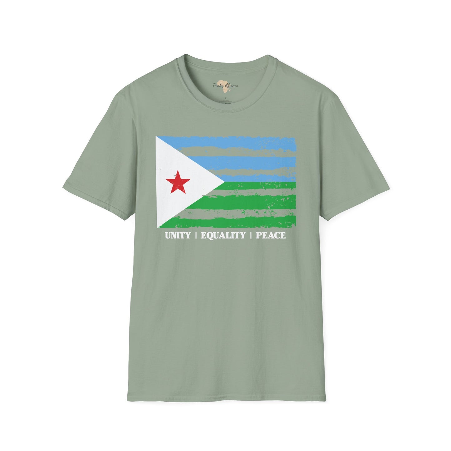 Djibouti strip unisex softstyle tee