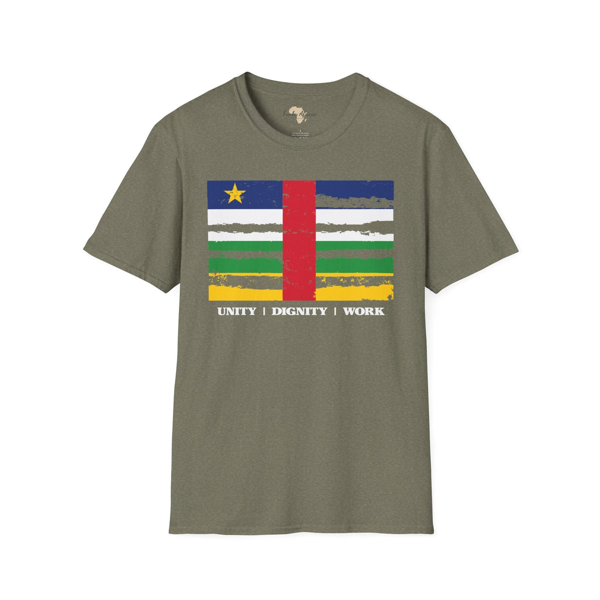 Central African Republic strip unisex softstyle tee Funky African