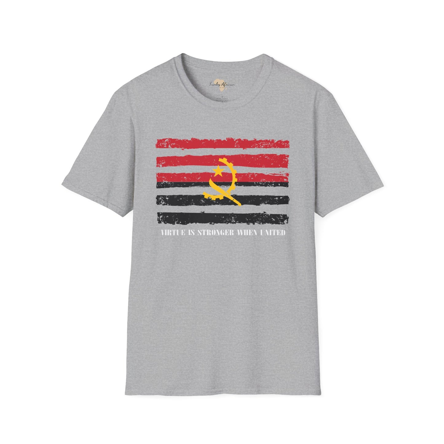 Angola strip unisex softstyle tee