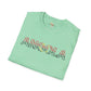 Angola text unisex softstyle tee Funky African