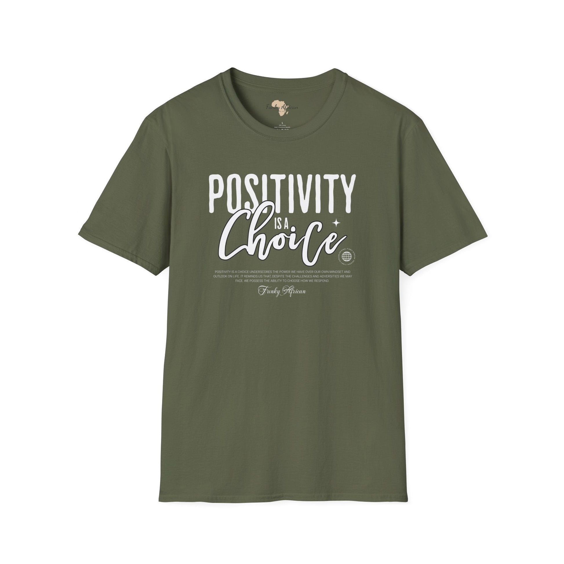 Positivity is a choice unisex softstyle tee Funky African