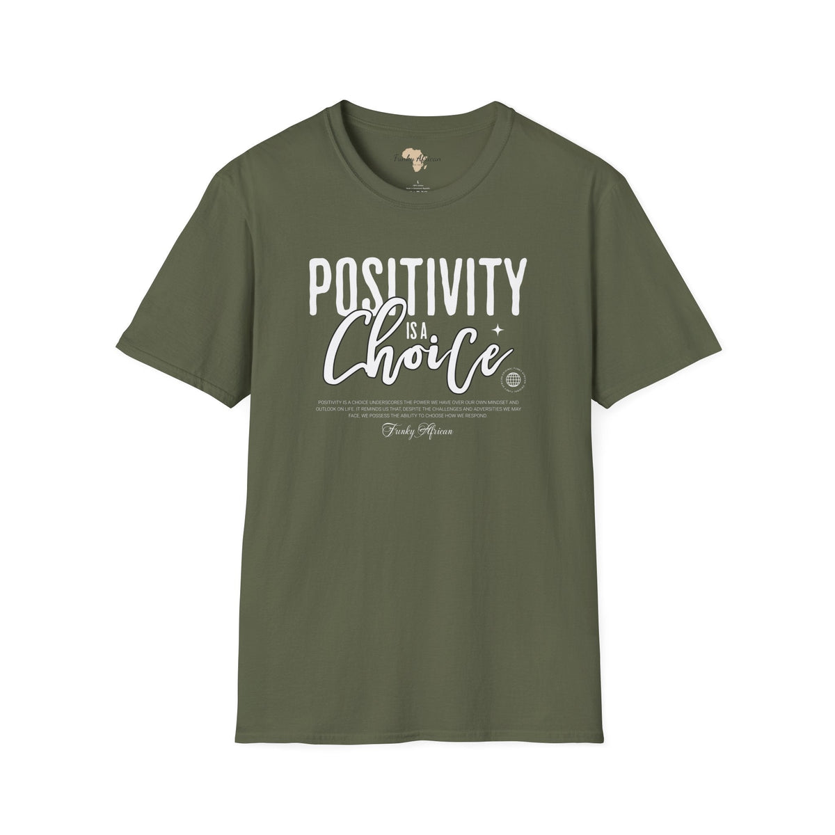 Positivity is a choice unisex softstyle tee Funky African