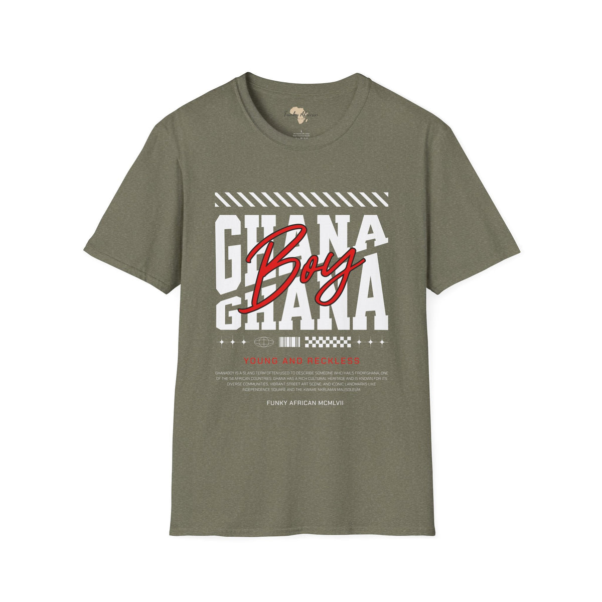 Ghana boy unisex softstyle tee Funky African