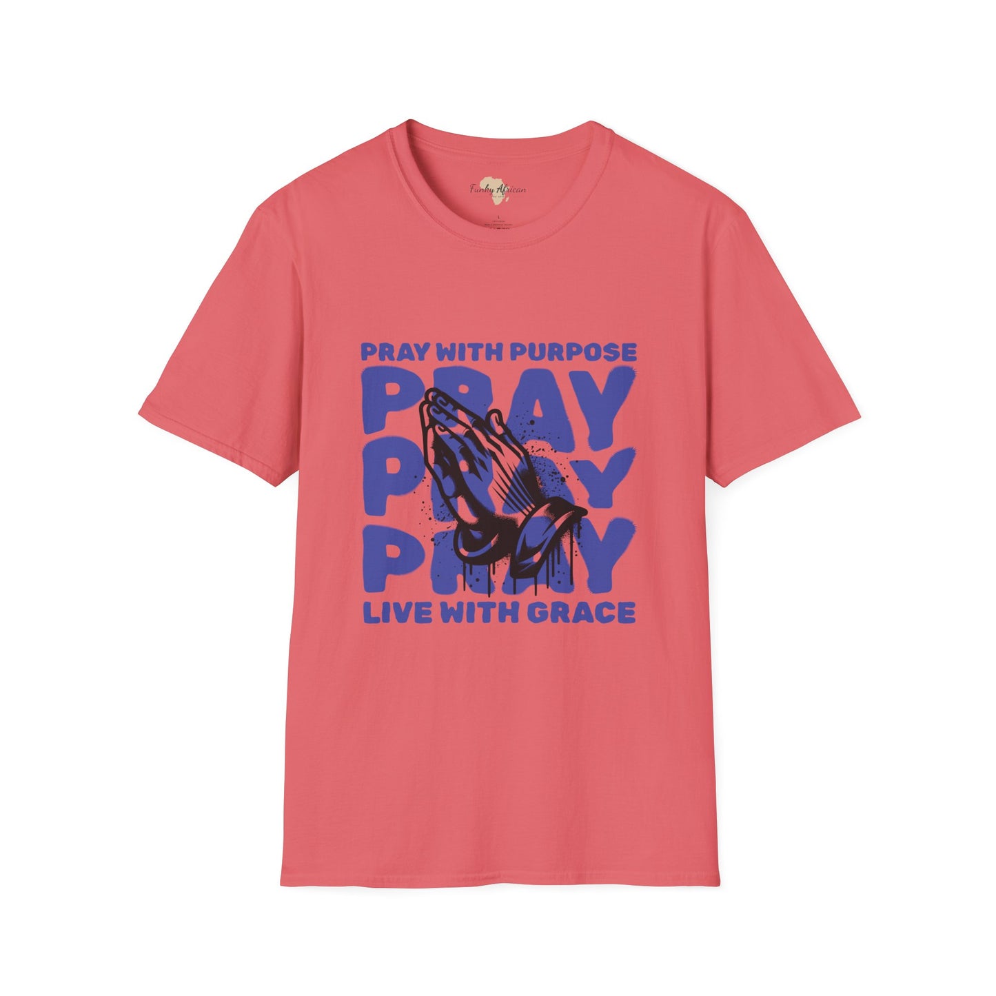 Pray with purpose unisex softstyle tee