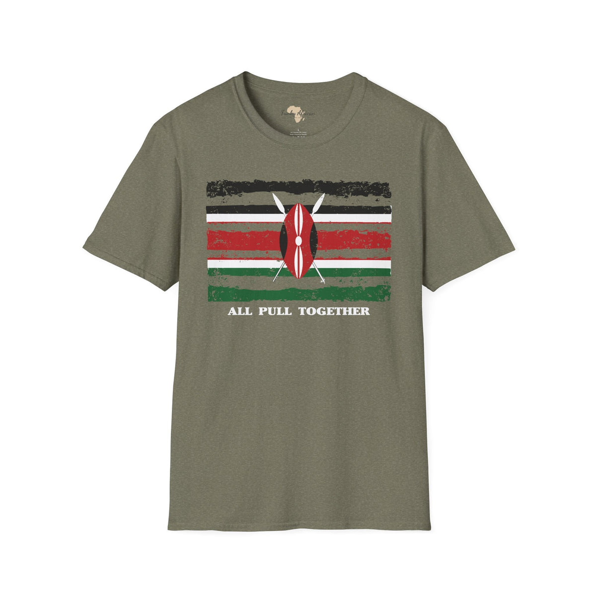 Kenya strip unisex softstyle tee Funky African