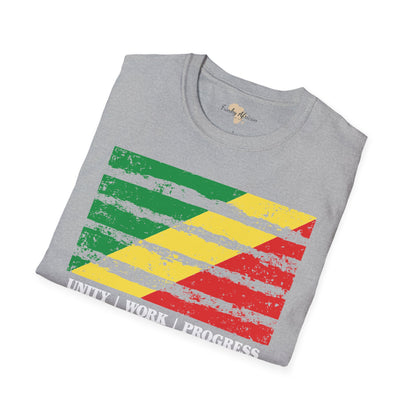 Republic of the Congo strip unisex softstyle tee