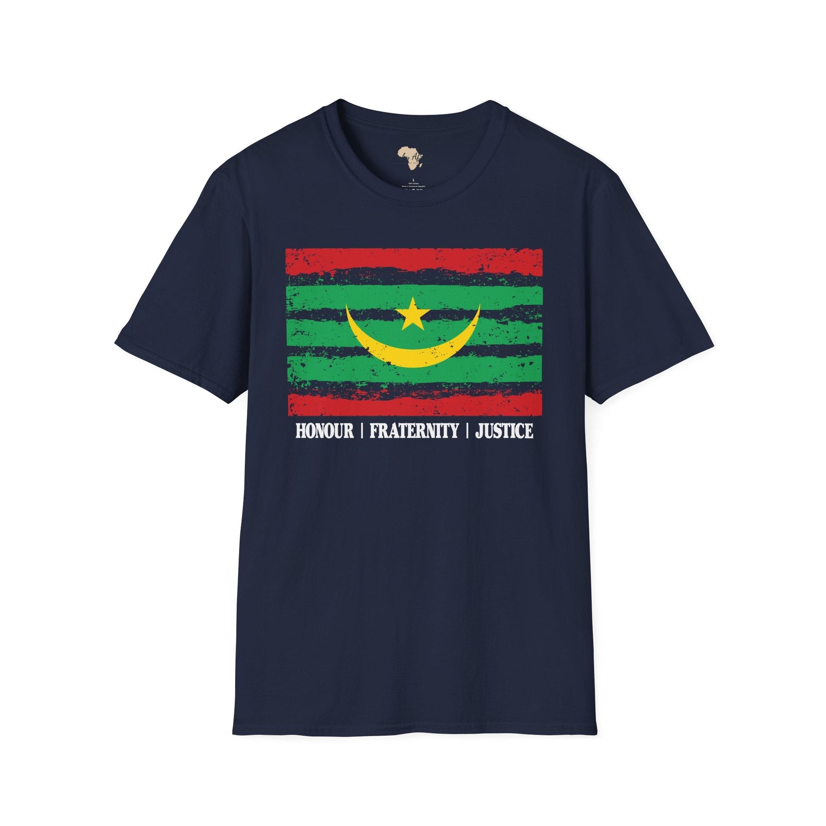Mauritania strip unisex softstyle tee Funky African