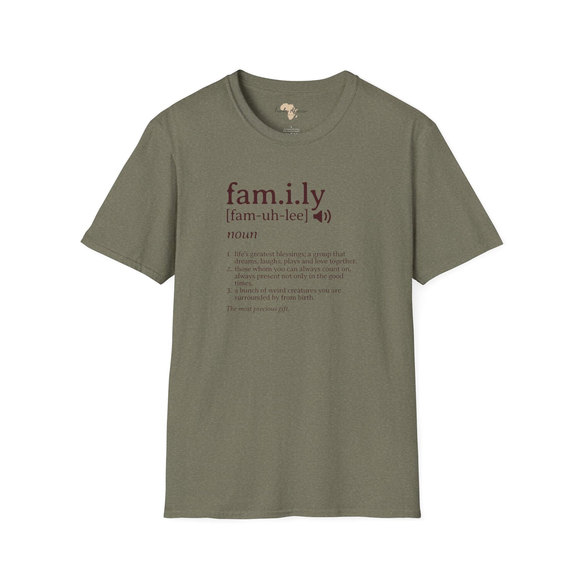 Family unisex softstyle tee Funky African