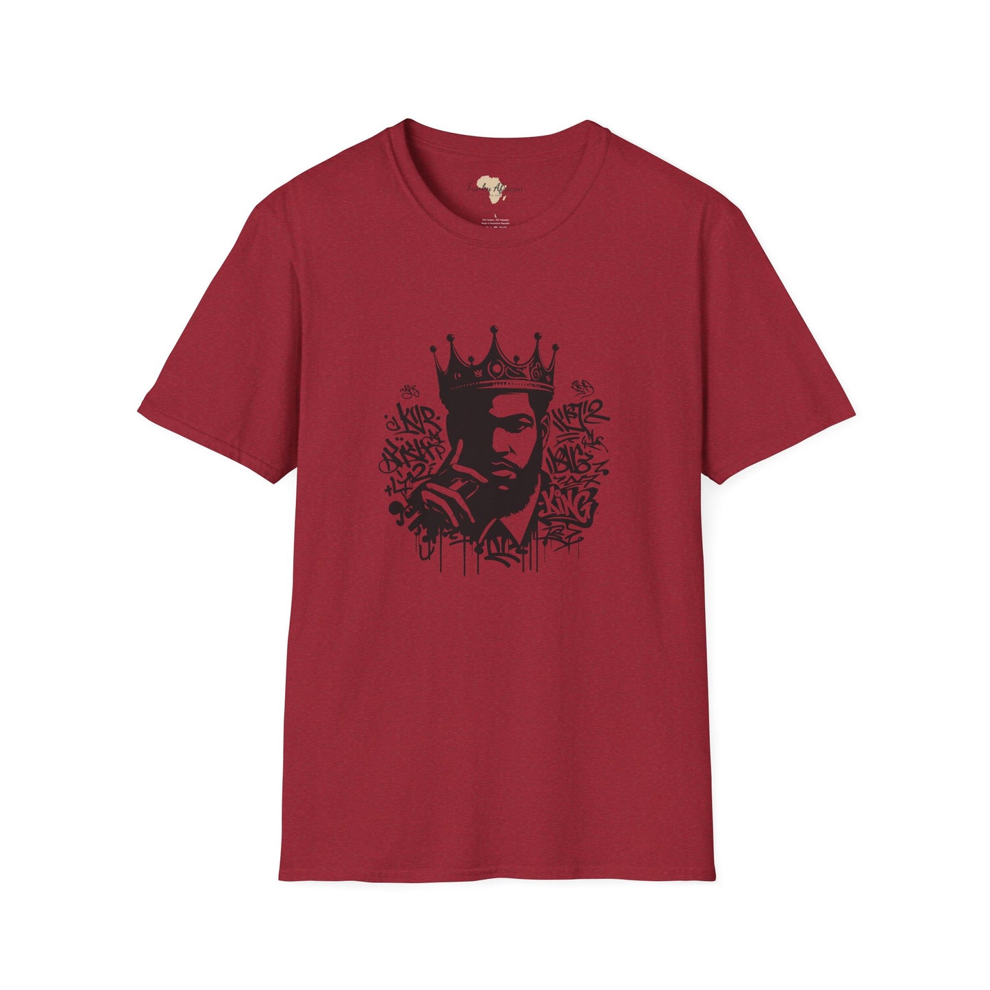 African King graffiti unisex softstyle tee