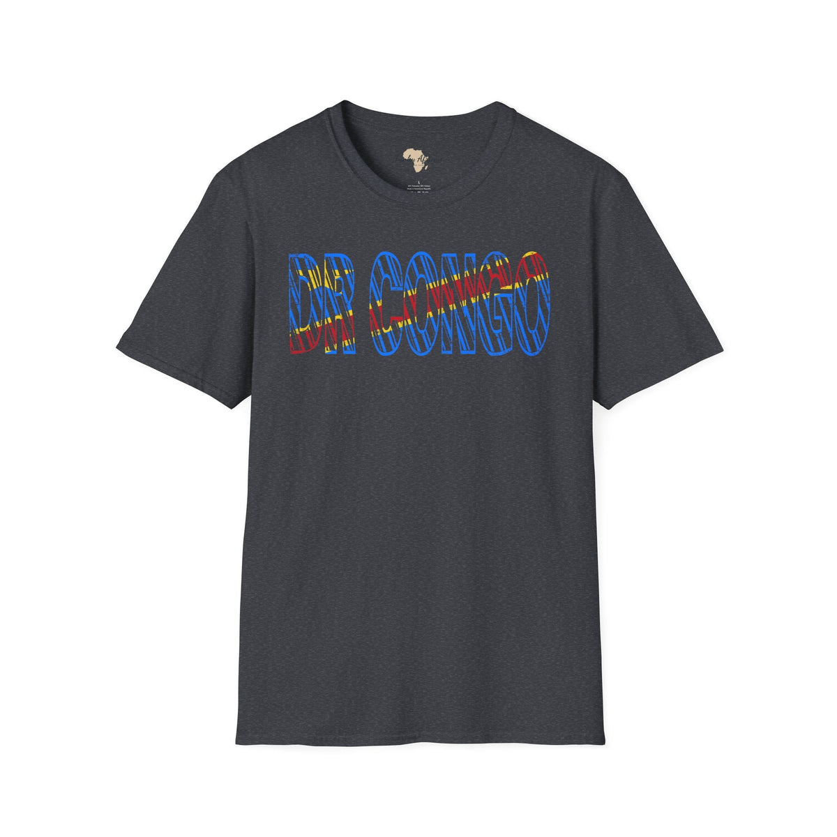 DR Congo text unisex softstyle tee Funky African