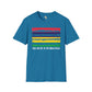 Mauritius strip unisex softstyle tee Funky African