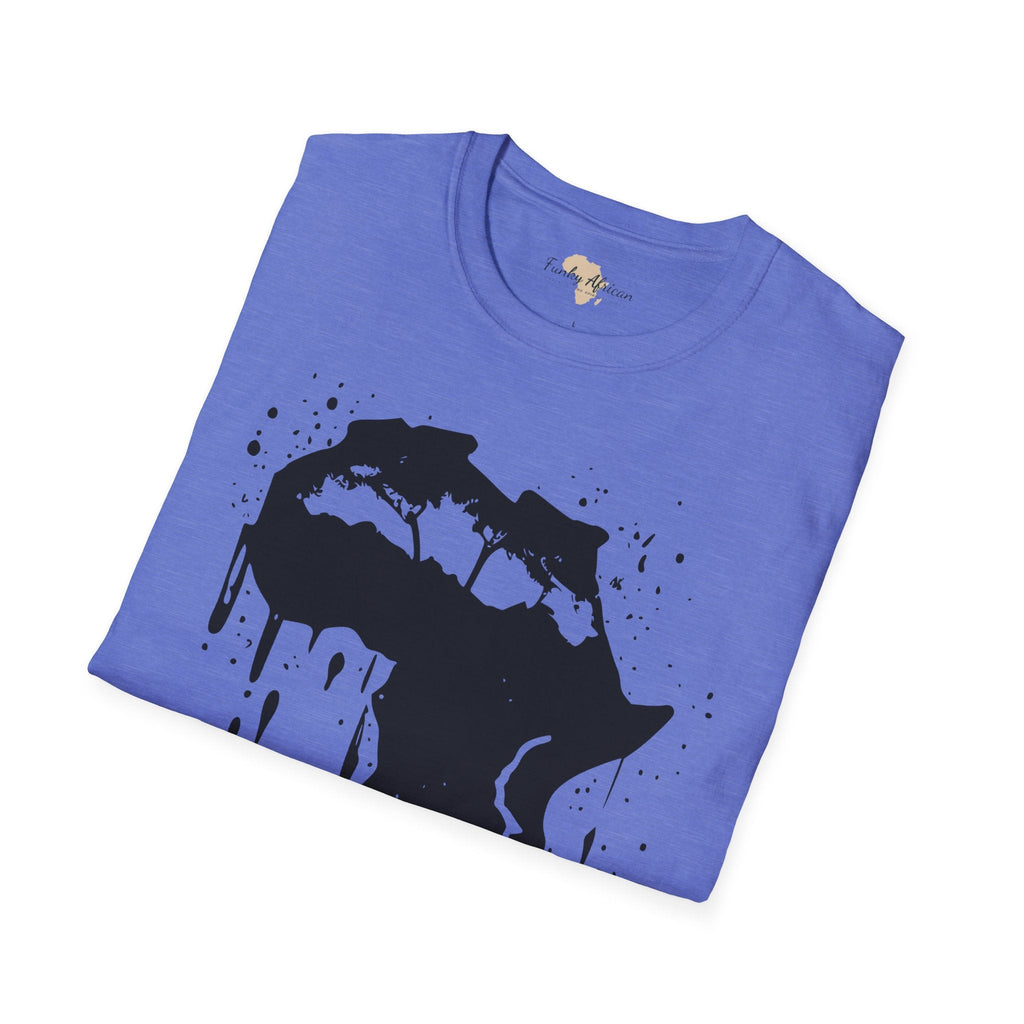 African map graffiti unisex softstyle tee Funky African