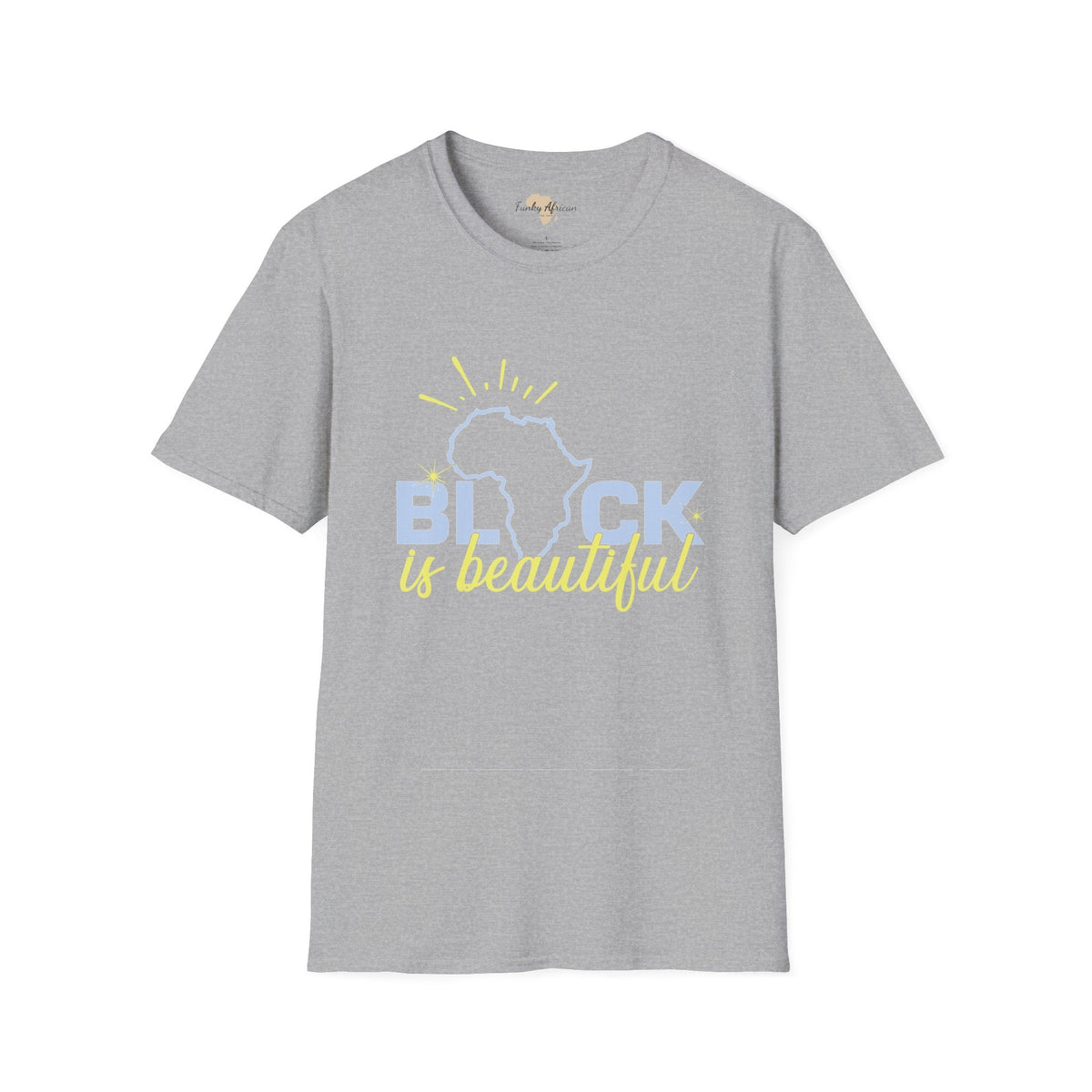 Black is beautiful unisex softstyle tee Funky African