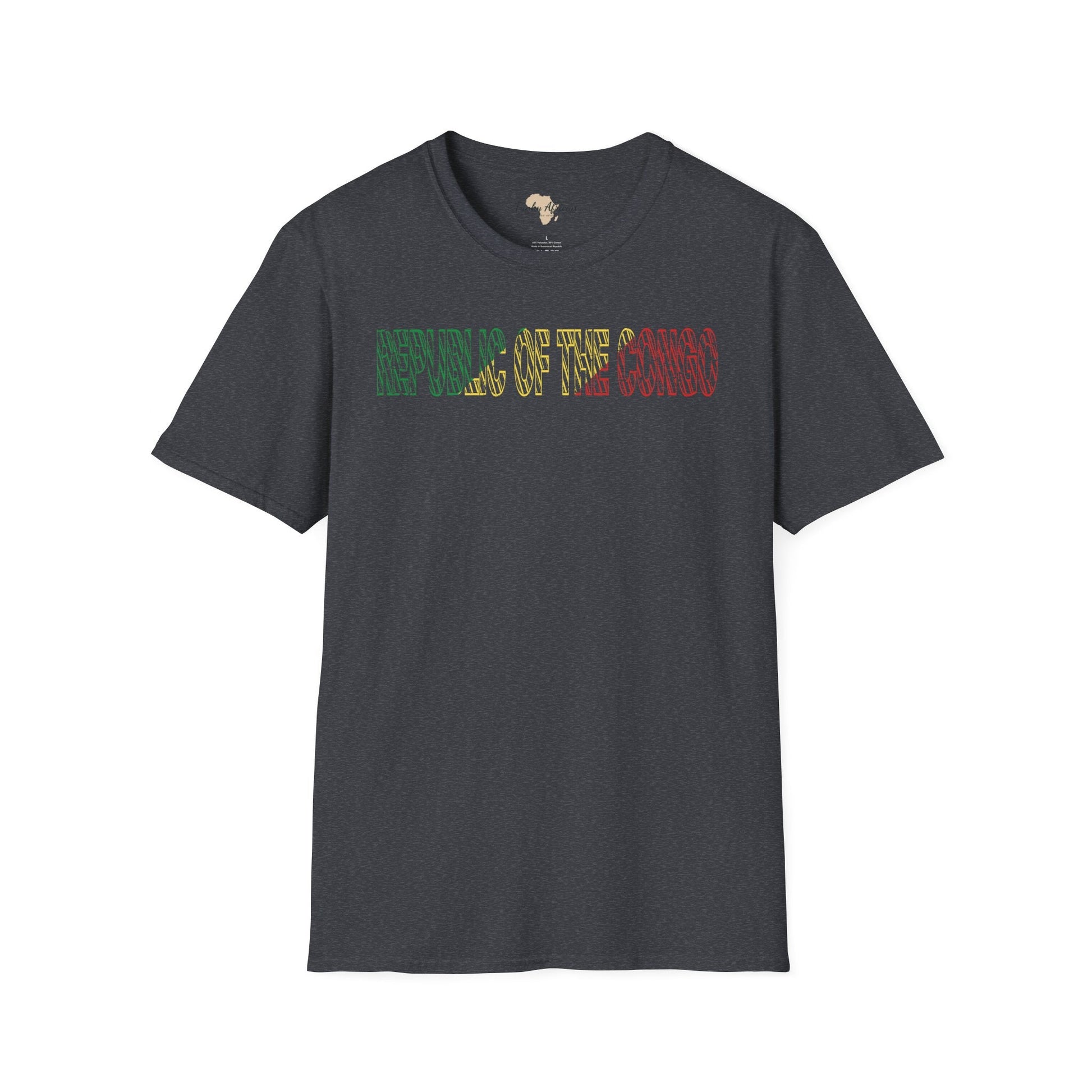 Republic of the Congo text unisex softstyle tee Funky African