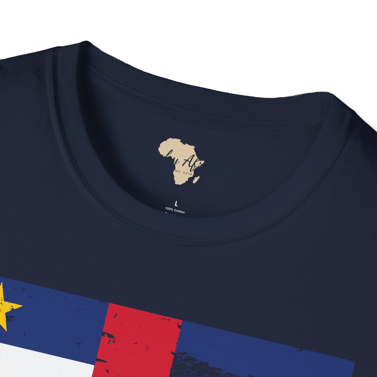 Central African Republic strip unisex softstyle tee