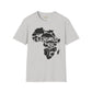 African map unisex softstyle tee Funky African