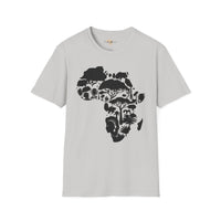 African map unisex softstyle tee Funky African
