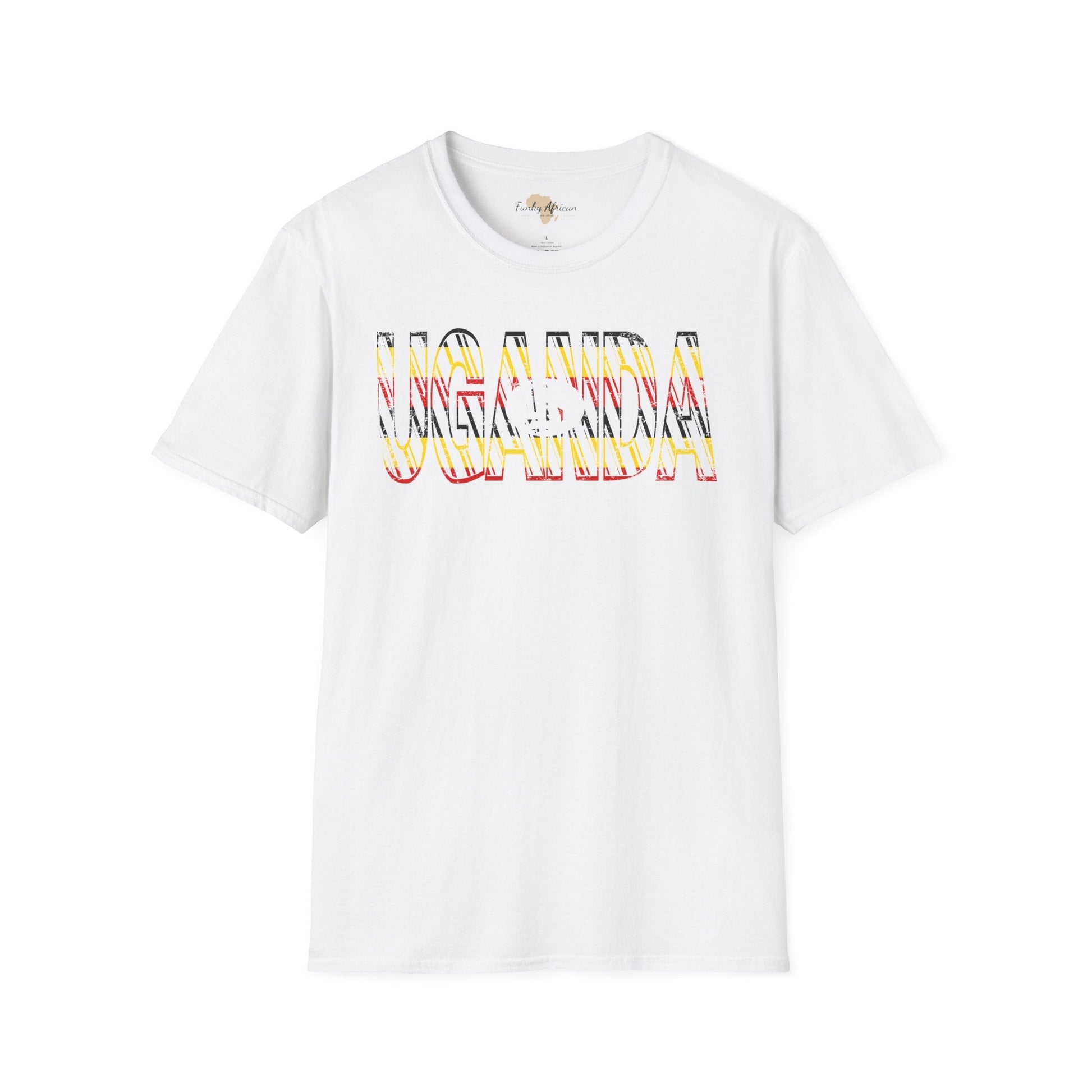 Uganda text unisex softstyle tee Funky African