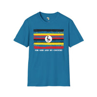 Uganda strip unisex softstyle tee Funky African