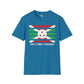 Burundi strip unisex softstyle tee Funky African
