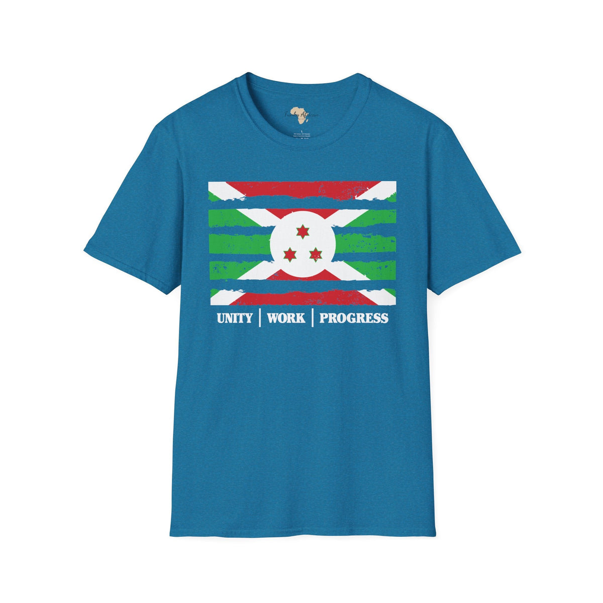Burundi strip unisex softstyle tee Funky African