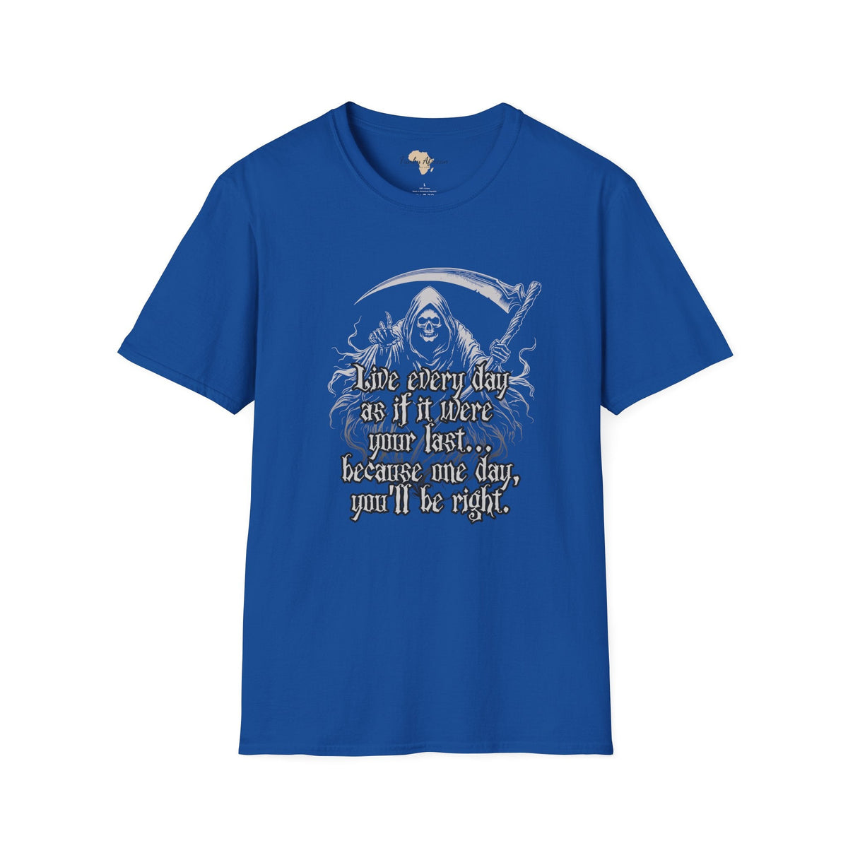 Live everyday unisex softstyle tee Funky African
