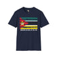 Mozambique strip unisex softstyle tee Funky African