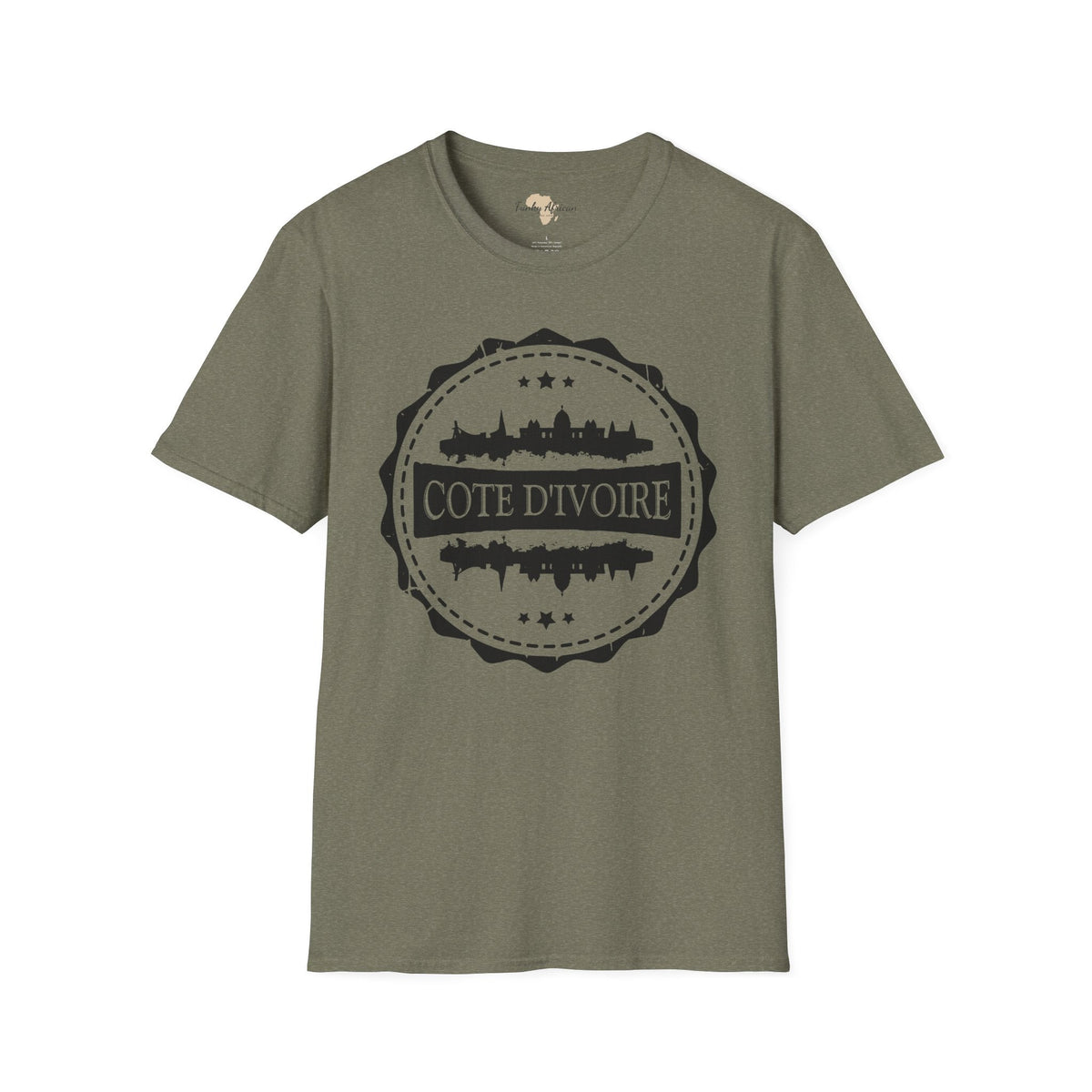 Côte d'Ivoire Stamp unisex tee Funky African