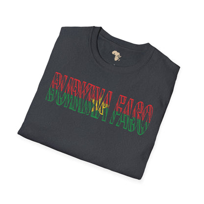 Burkina Faso text unisex softstyle tee