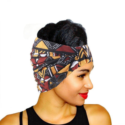 African Style Printed Wide Headband