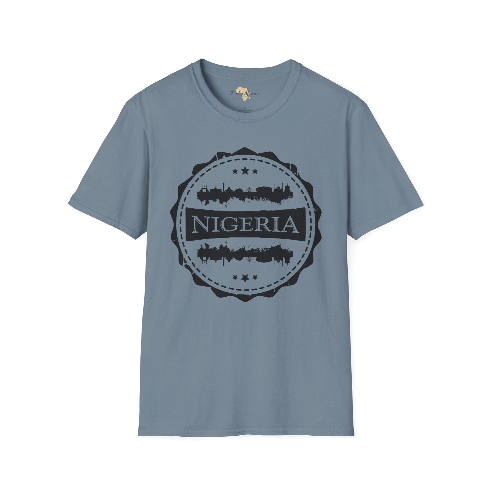 Nigeria Stamp unisex tee Funky African