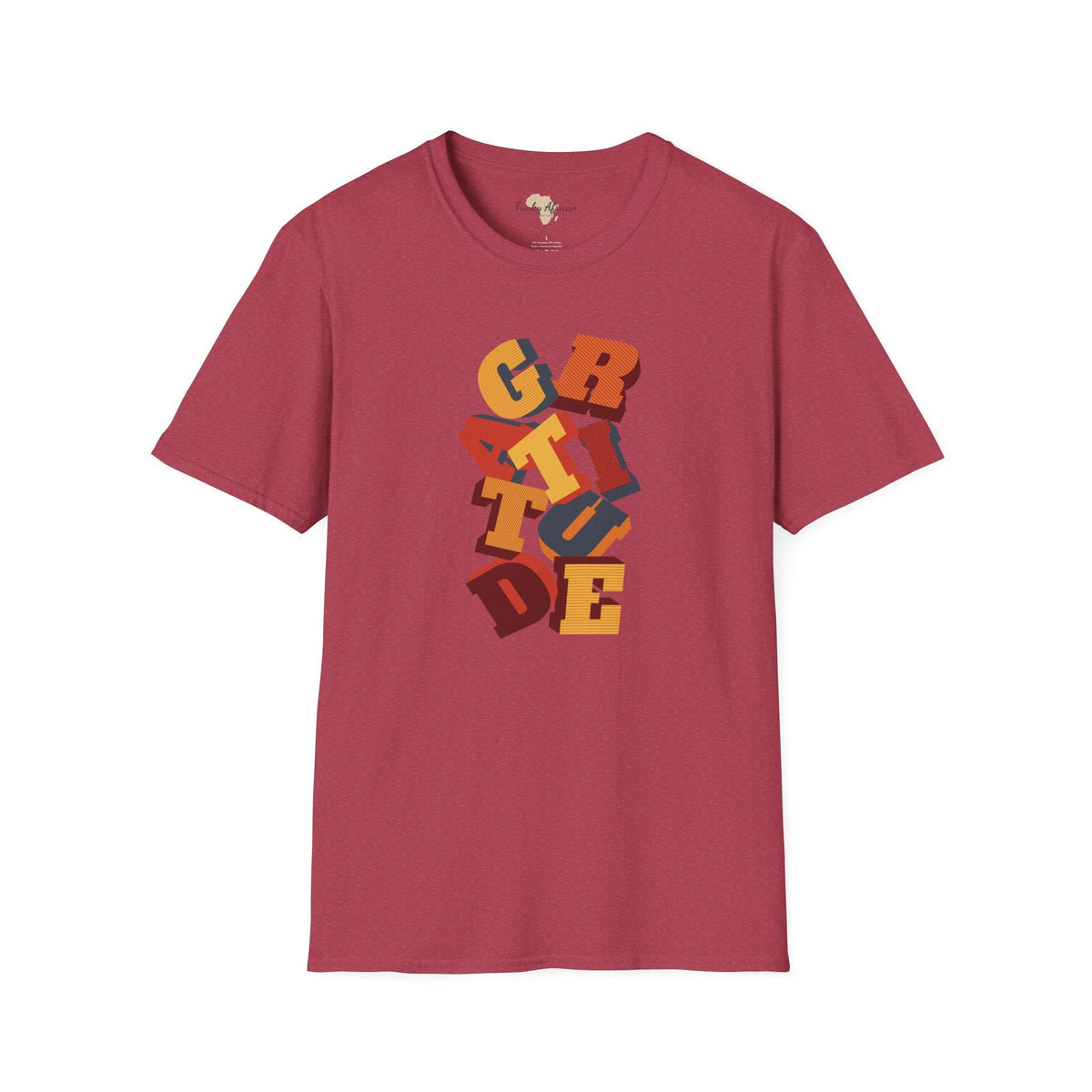 Gratitude unisex softstyle tee Funky African